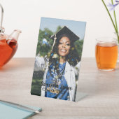 Personalized Graduation Photo and Name Sockelschild (In SItu)
