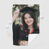 Personalized Graduation Photo Keepsake Memory Gift Golfhandtuch (Insitu)