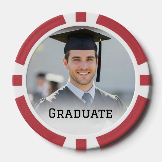 Personalized Graduation Photo Keepsake Memory Gift Pokerchips (Vorderseite)