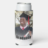 Personalized Graduation Photo Keepsake Memory Gift Selters Dosenkühler (Seltzer Rückseite)
