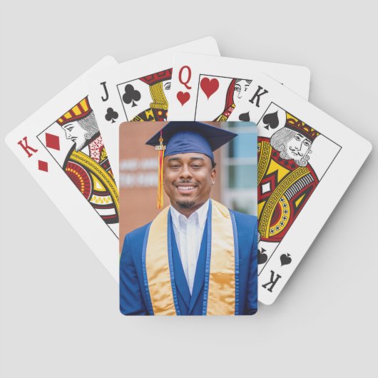 Personalized Graduation Photo Keepsake Memory Gift Spielkarten (Rückseite)
