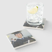 Personalized Graduation Photo Keepsake Memory Gift Steinuntersetzer (Seitenansicht)