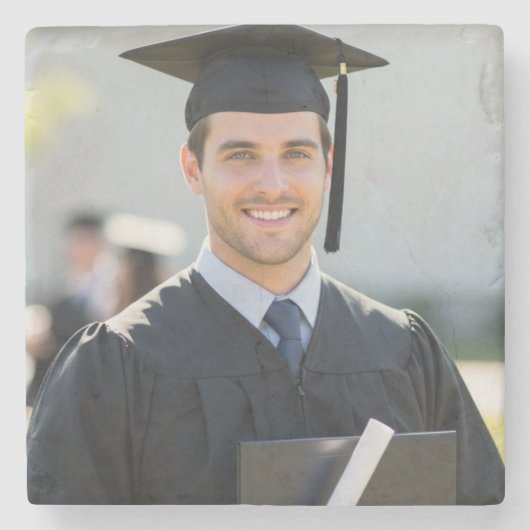 Personalized Graduation Photo Keepsake Memory Gift Steinuntersetzer (Vorderseite)