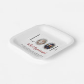 Personalized Graduation Photo Memory Paper Plates Pappteller (Gewinkelt)