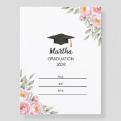 Personalized Graduation Postcard for Her – Custom  Postkarte