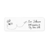 Personalized Graduation Return Address Label  (Vorne)