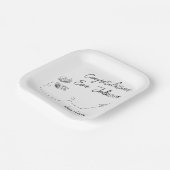Personalized Graduation Square Paper Plates Pappteller (Gewinkelt)