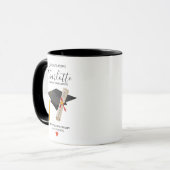 Personalized Graduation University Graduates Tasse (Vorderseite Links)