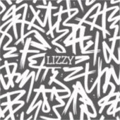 Personalized Graffiti Name Pattern — Custom Urban Aufkleber (Vorderseite)