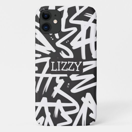 Personalized Graffiti Name Pattern — Custom Urban Case-Mate iPhone Hülle (Rückseite)