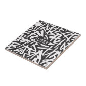 Personalized Graffiti Name Pattern — Custom Urban Fliese (Seite)