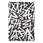 Personalized Graffiti Name Pattern — Custom Urban Mini Klemmbrett (Rückseite)