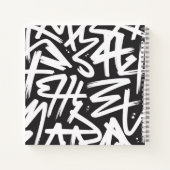 Personalized Graffiti Name Pattern — Custom Urban Notizblock (Rückseite)