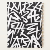 Personalized Graffiti Name Pattern — Custom Urban Planer (Rückseite)