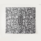 Personalized Graffiti Name Pattern — Custom Urban Wandteppich (Vorderseite (Horizontal))