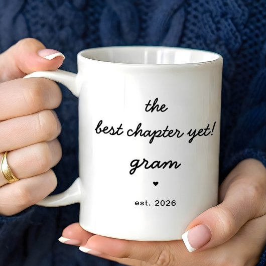 Personalized Gram Mug Best Chapter Yet Kaffeetasse