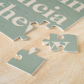 Personalized Grandchildren Names in Sage Green Puzzle (Seite)