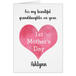 Personalized Granddaughter 1st Mother's Day