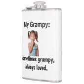 Personalized Granddaughter Grandpa Photo Flachmann (Links)