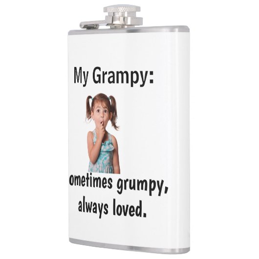Personalized Granddaughter Grandpa Photo  Flachmann (Links)