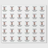 Personalized Granddaughter Grandpa Photo Geschenkpapier (Flach)