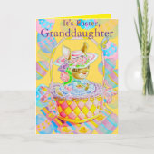 Personalized Granddaughter's Easter Greeting Card  Karte (Vorderseite)