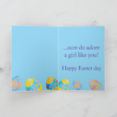 Personalized Granddaughter's Easter Greeting Card  Karte (Innenseite)