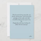 Personalized Grandfather's Day Card Karte (Rückseite)