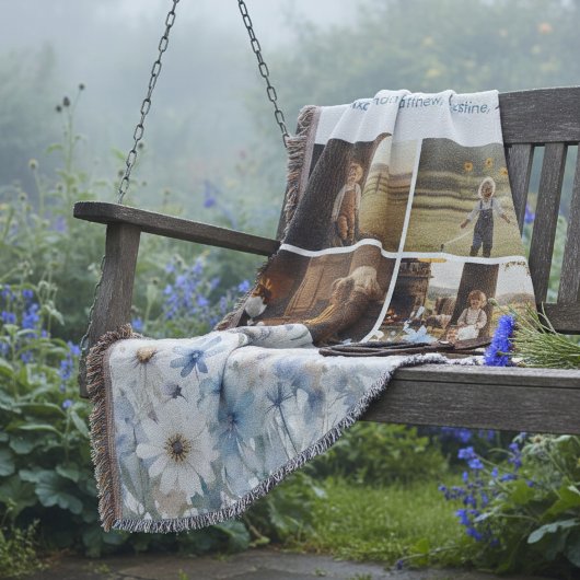 Personalized Grandkids Collage Decke