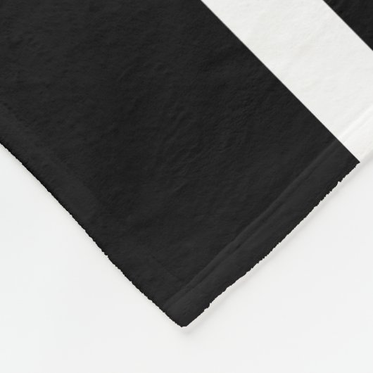 Personalized grandma black &white stripes fleecedecke (Ecke)