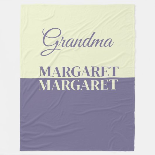  personalized grandma  fleecedecke (Vorderseite)