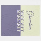  personalized grandma  fleecedecke (Vorderseite (Horizontal))