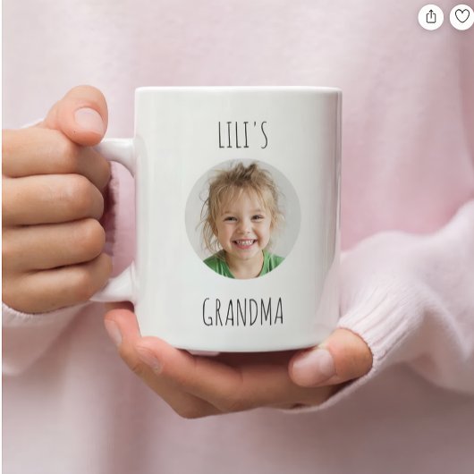 Personalized Grandma Gift | Custom Grandchild Face Kaffeetasse