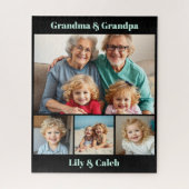 Personalized Grandma, Grandpa and Grandkids Photo Puzzle (Vertikal)
