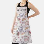 Personalized Grandma Kawaii Heart Baking Crew Gift Schürze (InSitu)
