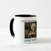 Personalized Grandma Mug Custom Photo Gift Tasse (Vorderseite Links)
