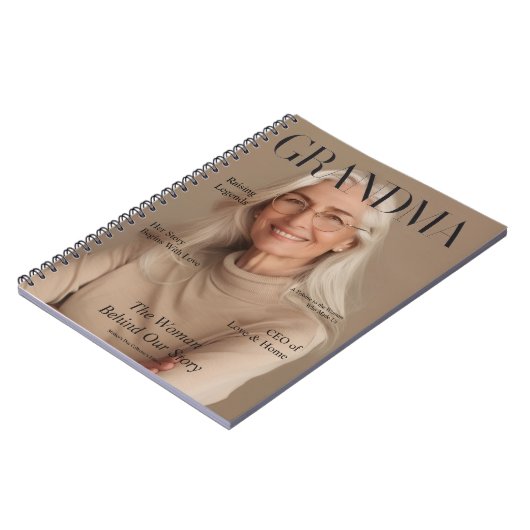 Personalized Grandma Notebook | Custom Photo Notizblock (Linke Seite)