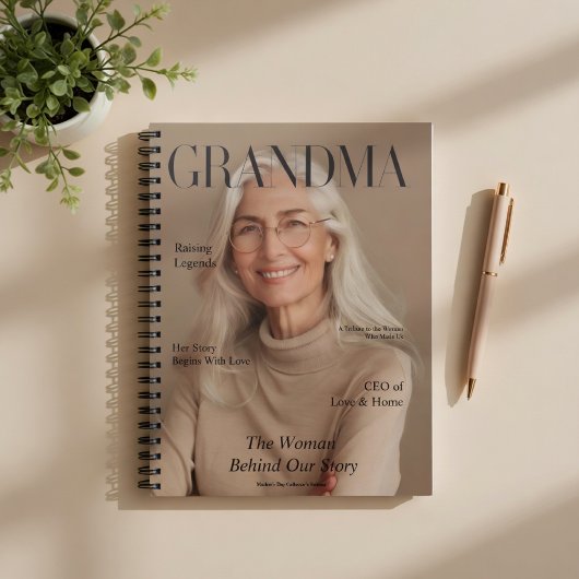 Personalized Grandma Notebook | Custom Photo Notizblock