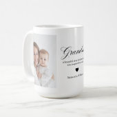 Personalized Grandma Photo Mug Custom Grandmother  Kaffeetasse (Vorderseite Links)