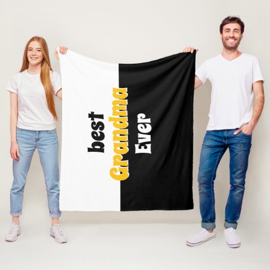 personalized grandma retro Fleece Blanket (Beispiel)