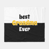 personalized grandma retro Fleece Blanket (Vorderseite (Horizontal))