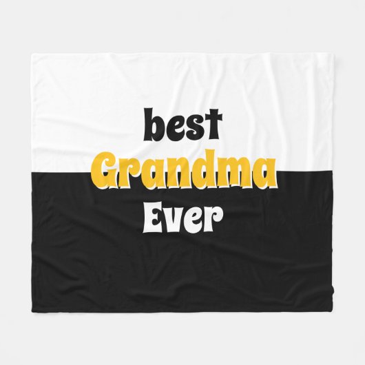 personalized grandma retro Fleece Blanket (Vorderseite (Horizontal))