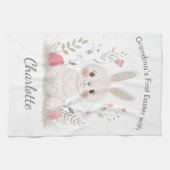Personalized Grandma’s First Easter Kitchen Towel Geschirrtuch (Horizontal)