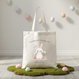 Personalized Grandma’s First Easter Tote Bag Tragetasche