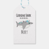 Personalized Grandma Shark Doo Doo Doo Geschenkanhänger (Rückseite)