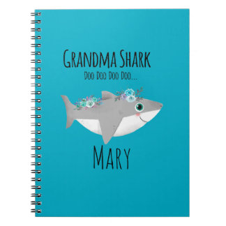 Personalized Grandma Shark Doo Doo Doo Notizblock