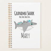 Personalized Grandma Shark Doo Doo Doo Planer (Vorderseite)