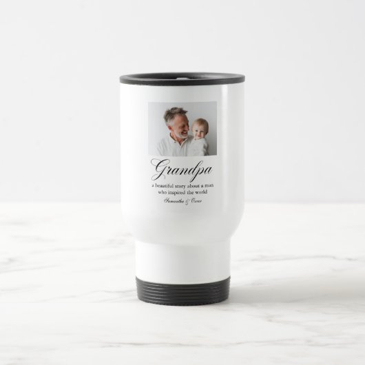 Personalized Grandpa | Custom Grandfather Gift Reisebecher (Mittel)