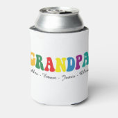 Personalized Grandpa Gift with Grandkids’ Names Dosenkühler (Kanne Rückseite)