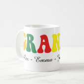 Personalized Grandpa Gift with Grandkids’ Names Kaffeetasse (Vorderseite Links)